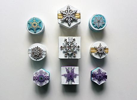 ice snowflake boxes